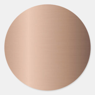 Sjabloon Roze Goud Voeg Uw Logo Modern Toe Ronde Sticker