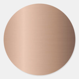 Sjabloon Roze Goud Voeg uw Logo Toe Modern Ronde Sticker