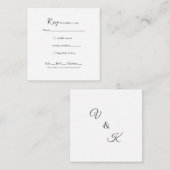 Sjabloon RSVP-kaart (Voorkant / Achterkant)