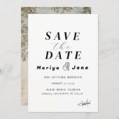 Sjabloon Save the Date Dubbelzijdig, Uitnodiging (Voorkant / Achterkant)