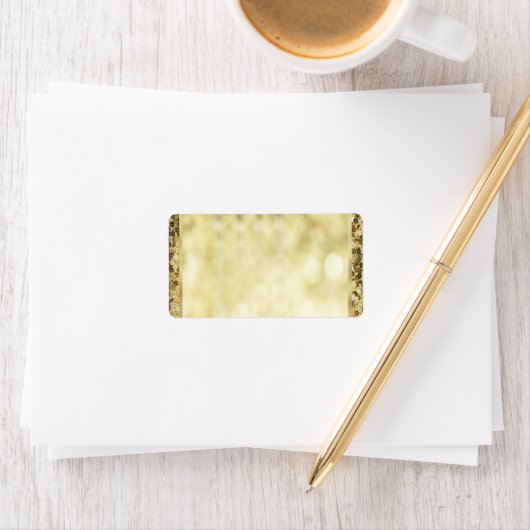  Sjabloon Sequin Gold Bokeh Etiket (Insitu)