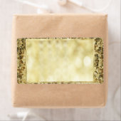 Sjabloon Sequin Gold Bokeh Etiket (Insitu)