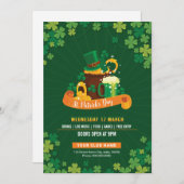 Sjabloon Sint-Patrick's Day Uitnodiging (Voorkant / Achterkant)