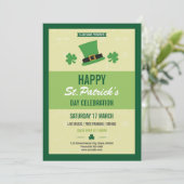 Sjabloon Sint-Patrick's Day Uitnodiging (Staand voorkant)