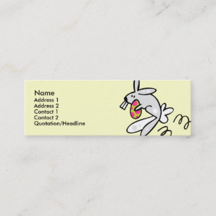 Sjabloon Skinny Profile - Paasbunny Mini Visitekaartje