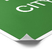 Sjabloon stadslimieten poster (Hoek)