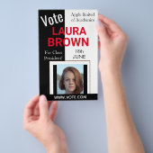 Sjabloon stemcampagne flyer (Hand)