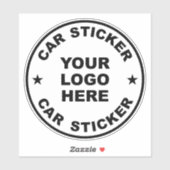 Sjabloon sticker auto. Je afbeelding hier. (Vel)