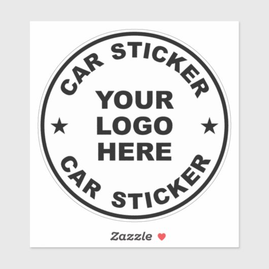 Sjabloon sticker auto. Je afbeelding hier. (Vel)