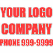 Sjabloon sticker auto. Pas uw sticker aan (Voorkant)