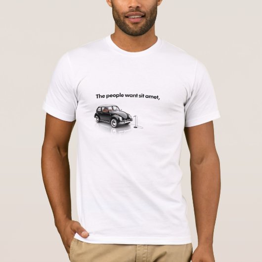 Sjabloon T-shirt - 1 regel (Voorkant)