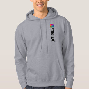 Sjabloon Tekst toevoegen Foto Mannen Modern Hoodie