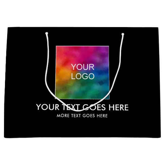  Sjabloon Text Business Logo hier Groot Cadeauzakje (Voorkant)