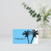 Sjabloon Tropics Travel Agent Visitekaartje (Staand voorkant)