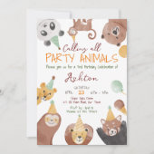 Sjabloon uitnodiging feestdag voor verjaardagsfees (Voorkant)