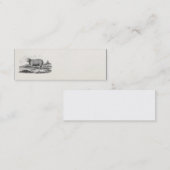  Sjabloon van 1800 Merino Sheep Ewe Lamb Mini Visitekaartje (Voorkant / Achterkant)