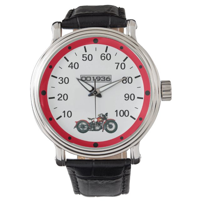  Sjabloon van 1936-motorrijwiel Horloge (Voorkant)