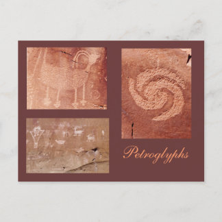 Sjabloon van Ancient Rock Art Briefkaart