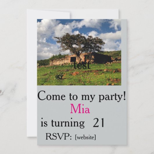 sjabloon van chacharas-uitnodigingen kaart (Voorkant)