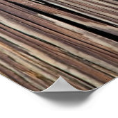 Sjabloon van de achterzijde van de krat van hout poster (Hoek)