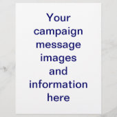 Sjabloon van de Amerikaanse verkiezingscampagne vo Flyer (Achterkant)