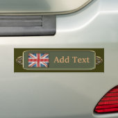  Sjabloon van de Britse vlag Bumpersticker 3 (Op auto)