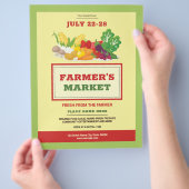 Sjabloon van de brochure voor de landbouwmarkt (Hand)