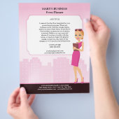 Sjabloon van de brochure voor vrouwen (versie 1) (Hand)