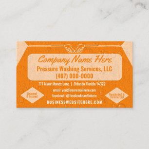 Sjabloon van de Business Card voor wassen en reini Visitekaartje
