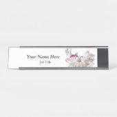 Sjabloon van de donkerplaat bureau naambordje (Voorkant)