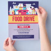 Sjabloon van de Food Drive Flyer (Hand)