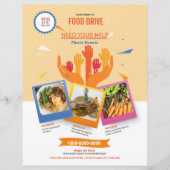Sjabloon van de Food Drive Flyer (Voorkant)