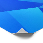 Sjabloon van de lichte BLAUWE gradiëntdriehoeken.  Poster (Hoek)