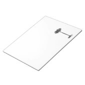  Sjabloon van de palmboom op het eiland Blank Notitieblok (Schuin)