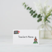 Sjabloon van de profielkaart van docenten visitekaartje (Staand voorkant)