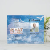 Sjabloon van Dove & Sky Funeral (Staand voorkant)