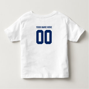 Sjabloon van gepersonaliseerde sportploegen kinder shirts
