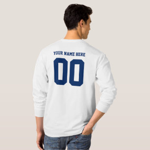 Sjabloon van gepersonaliseerde sportploegen t-shirt