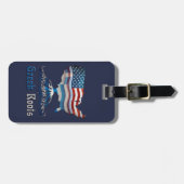 Sjabloon van het Amerikaanse Bagagelabel Roots (Voorkant horizontaal)