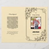 Sjabloon van het begrafenisprogramma (Voorkant)