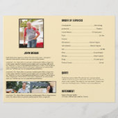 Sjabloon van het begrafenisprogramma (Achterkant)