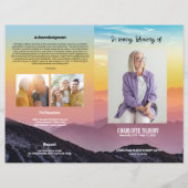 Sjabloon van het begrafenisprogramma (Voorkant)