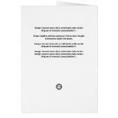 Sjabloon van het begrafenisprogramma (Achterkant)