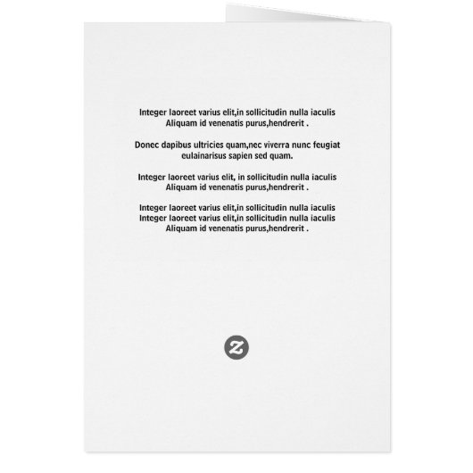 Sjabloon van het begrafenisprogramma (Achterkant)