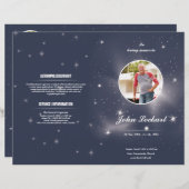 Sjabloon van het begrafenisprogramma (Voorkant / Achterkant)