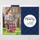 Sjabloon van het begrafenisprogramma (Voorkant / Achterkant)