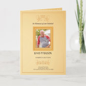 Sjabloon van het begrafenisprogramma (Voorkant)