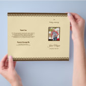 Sjabloon van het begrafenisprogramma / Obituire Sj Flyer (Hand)