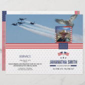 Sjabloon van het begrafenisprogramma voor het lege (Voorkant / Achterkant)