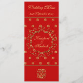 Sjabloon van het bindmenu Indiaas geïnspireerd roo Menu (Voorkant)